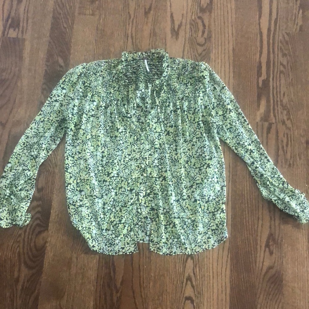 Free People Floral Blouse